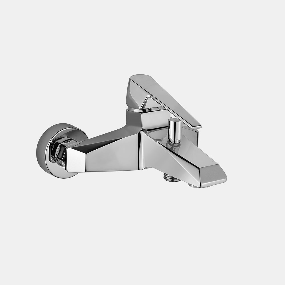 FRAMO WALL MOUNTED BATH/SHOWER MIXER WITH SHOWER KIT