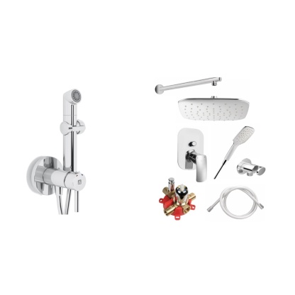 Herz Elite Complete Bathroom Set – Chrome